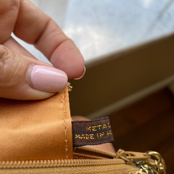 Vintage Lyrella Brand Gold Tone Mesh Metal Snake Chain Strap Purse/Handbag 1940' - Picture 8 of 12